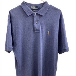 Polo By Ralph Lauren Shirt Sz M 100% Cotton Short Sleeves Blue